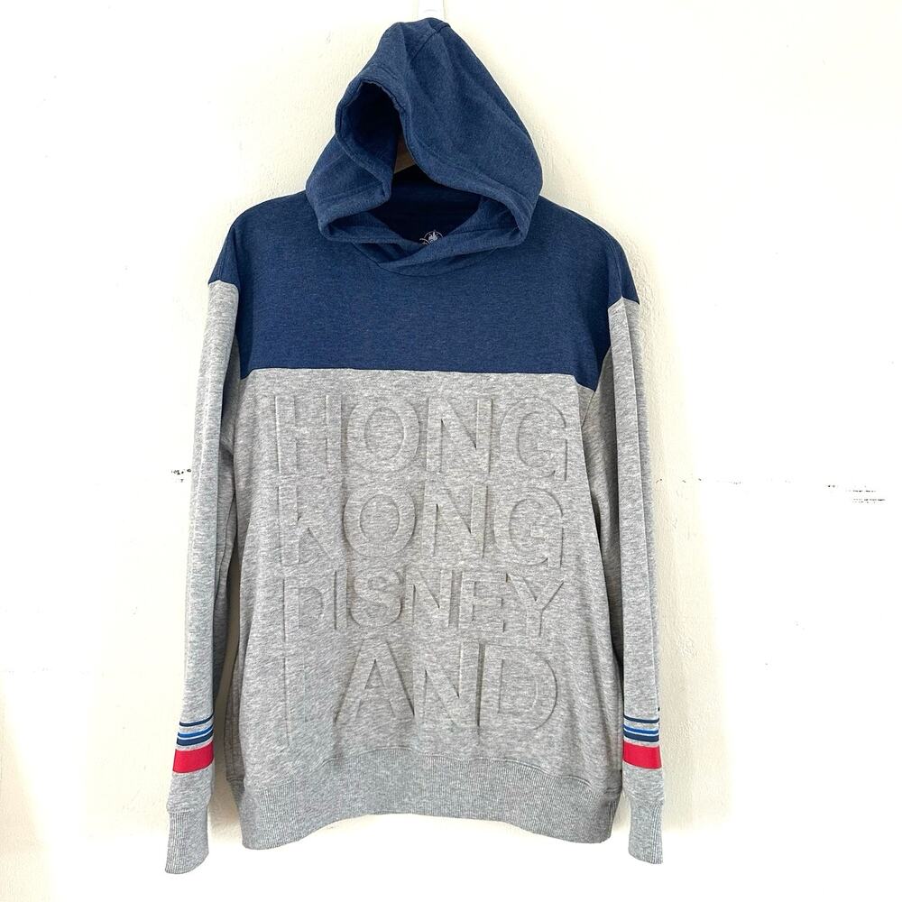 Disney Hong Kong Disneyland Gray Pullover Hoodie‎ Sweater Unisex Size Small